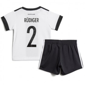 Njemačka Antonio Rudiger 2 Dječji Domaći Nogometni Dresovi World Cup 2022